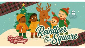 Reindeer on The Sqaure event in Downtown Oshkosh